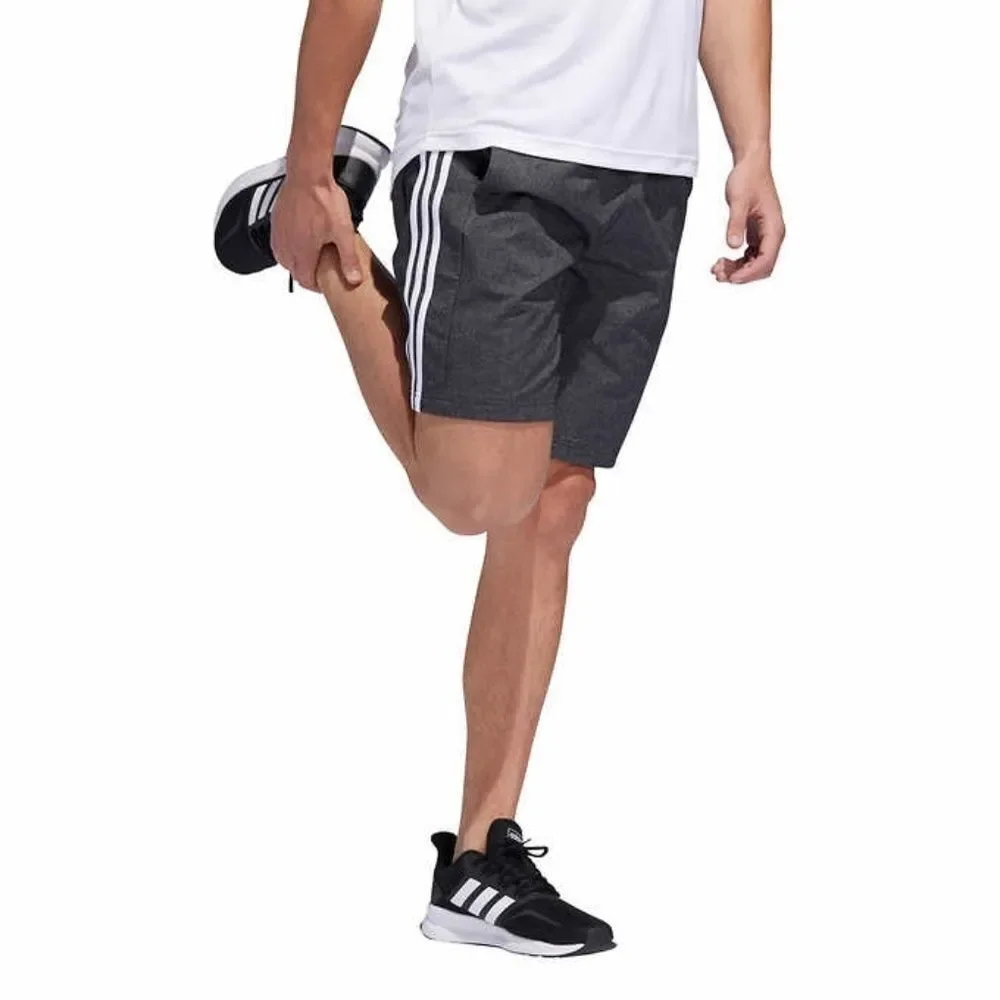 adidas Shorts Mens Small Black Heather Woven Active Workout Climalite